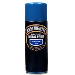 Specialist Paints, Hammerite Direct To Rust Metal Paint - Smooth Blue - 400ml, Hammerite Paint