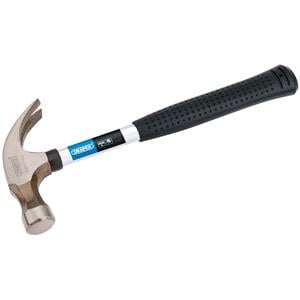 Lump/Sledge Hammers and Hammers, Draper 51223 Claw Hammer with Steel Tubular Shaft, 450g/16oz, Draper