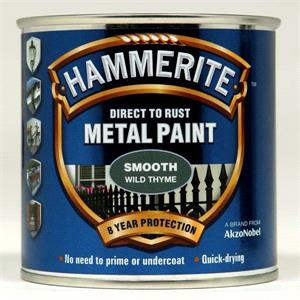 Specialist Paints, Hammerite Direct To Rust Metal Paint - Smooth Wild Thyme - 250ml, Hammerite Paint