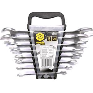 Spanners and Adjustable Wrenches, DOUBLE OPEN END SPANNERS 8PCS 6 22 SATIN, VOREL