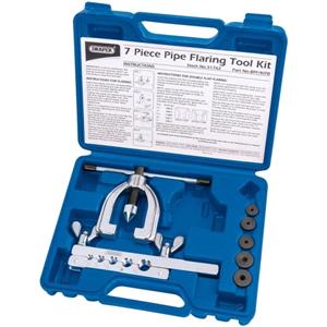 Brake Pipe Maintenance, Draper 51762 Brake Pipe Flaring Kit (7 piece), Draper