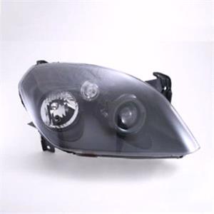 Lights, Right Headlamp (With Black Bezel, Supplied With Motor, Original Equipment) for Vauxhall TIGRA TwinTop 2004 on, 