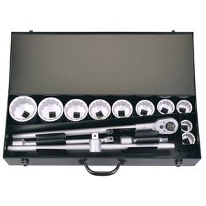 Socket Set, Elora 53037 1 inch Square Drive Metric Socket Set (14 Piece), Elora