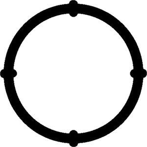 Gasket, Intake Manifold, Elring Intake Manifold Gasket   538050, Elring