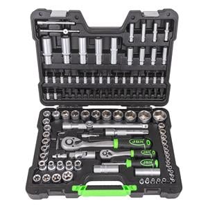 Socket Set, JBM 108 Piece Tool Case with Hexagonal Sockets, JBM Tools