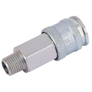 Air Fittings, Draper 54404 Euro Coupling Male Thread 1 4 inch BSP Parallel (Sold Loose), Draper