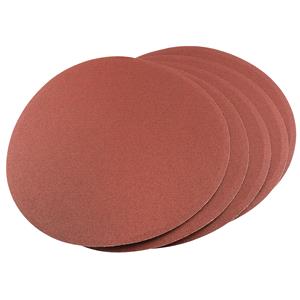 Sanding Discs, Draper 54679 Five 200mm 100 Grit Self Adhesive Aluminium Oxide, Draper