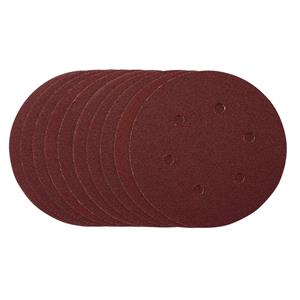 Sanding Discs, NEW Sanding Discs, 150mm, Hook & Loop, 80 Grit, (Pack Of 10), Draper