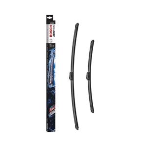 Wiper Blades, BOSCH A524S Aerotwin Flat Wiper Blade Front Set (650 / 450mm   Side Pin Arm Connection) for AlPin Arma D5, 2011 Onwards, Bosch