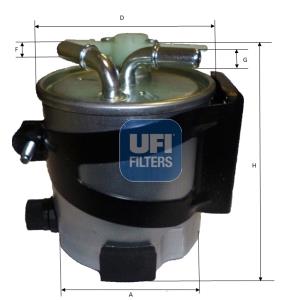 Fuel Filters, UFI Fuel Filter   5543000, UFI