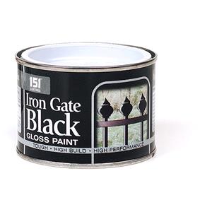 Exterior Paint, 151 IRON GATE BLK. GLOSS 180ML, 