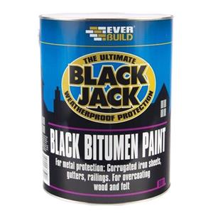 Exterior Paint, BLACK BITUMINOUS PAINT 5LT, 