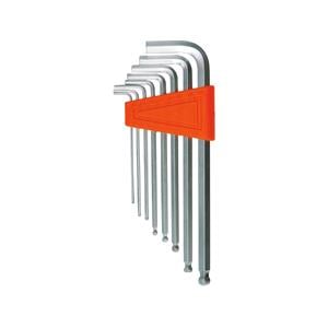 Allen Keys, HEX KEY W. BALL SET 8PCS 1.5 8MM CrV, VOREL