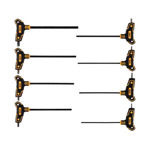 Allen Keys, T HANDLE HEX KEY SET 8PCS, VOREL