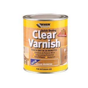 Varnish, CLEAR VARNISH 2.5LTR SATIN E/B, 