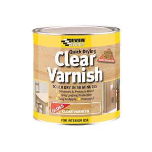 Varnish, CLEAR VARNISH 2.5LTR GLOSS E/BUILD, 