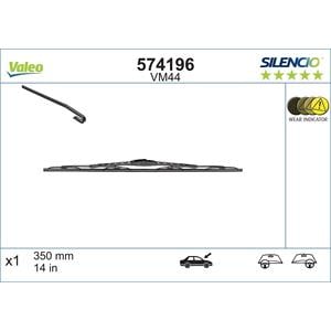 Wiper Blades, Valeo VM44 Silencio Passenger Side Wiper Blade (350mm) for SEDICI 2006 Onwards, Valeo