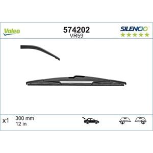 Wiper Blades, Valeo VR59 Silencio Rear Wiper Blade (300mm) for MONDEO IV Estate 2007 to 2014, Valeo