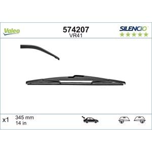 Wiper Blades, Valeo VR41 Silencio Rear Wiper Blade (345mm) for Subaru OUTBACK 2014 to 2019, Valeo