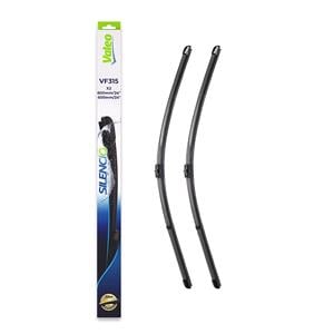 Wiper Blades, Valeo VM316 Silencio Flat Wiper Blades Front Set (600 / 600mm) for MULTIVAN Mk V 2003 Onwards, Valeo