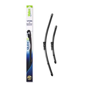 Wiper Blades, Valeo VF396 Silencio Flat Wiper Blades Front Set (600 / 380mm   Pinch Type Arm Connection) for Hyundai i20, 2020 Onwards, Valeo