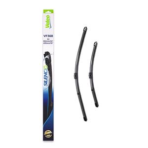 Wiper Blades, Valeo VF368 Silencio Flat Wiper Blades Front Set (550 / 450mm   Side Pin Arm Connection) for Vauxhall Astra MK5 Hatchback 2004 2009, Valeo