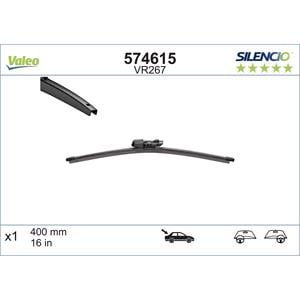Wiper Blades, Valeo VR267 Silencio Rear Wiper Blade (400mm) for MAN TGE Bus 2017 Onwards, Valeo