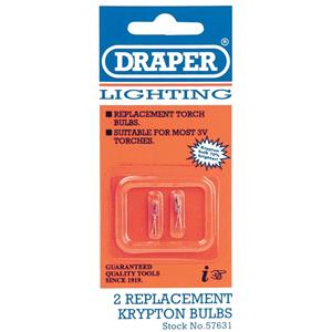 Torches and Work Lights, Draper 57631 Spare Bulbs (2) for Lanterns Torches, Draper