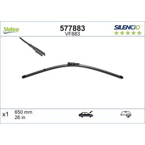 Wiper Blades, Valeo VF883 Silencio Wiper Blade (650mm) for Toyota AYGO, 2014 to 2022, Valeo