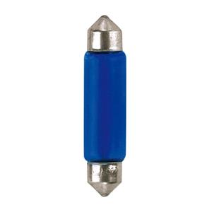 Bulbs - by Bulb Type, 12V Blue Dyed Glass, festoon lamp - 11x44 mm - 15W - SV8,5-8 - 2 pcs  - D-Blister, Pilot