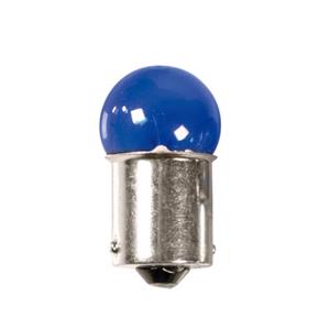 Bulbs   by Bulb Type, 12V Blue Dyed Glass, single filament lamp   R5W   5W   BA15s   2 pcs    D Blister, Pilot