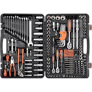 Hardware, TOOL SET 1/2" 3/8" 1/4" 225 PCS, STHOR