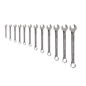 Spanners and Adjustable Wrenches, Set 12 combination open & ringed spanner 6-22mm, Lampa