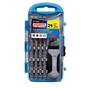 Bit Sets and Holders, Screwdriver with Bits, 21 pcs set, Lampa