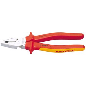 VDE Pliers, Knipex 59818 200mm Fully Insulated High Leverage Combination Pliers, Knipex