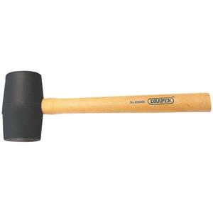 Paving and Tarmac laying, **Discontinued** Draper 51095 Rubber Mallet With Hardwood Shaft (410G   14.5oz), Draper