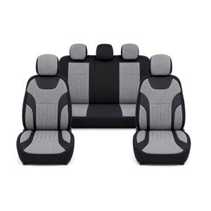 Seat Covers, LEADER Style Seat Covers (Light Grey) For Citroen C ZERO 2010 Onwards, MicksGarage