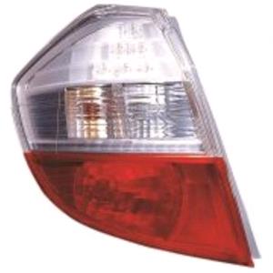 Lights, Left Rear Lamp (With LED, Supplied Without Bulbholders / Bulbs) for Honda JAZZ 2008 2010, 