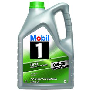 Engine Oils and Lubricants, Mobil 1 ESP LV 0W-30 Fully Synthetic Engine Oil - 5 Litres, MOBIL