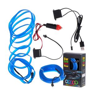 Interior Styling, 5m LED Car Ambient Lighting Strip   Blue, 