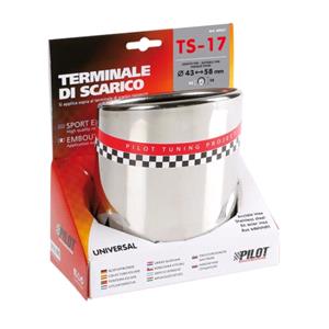 Exhaust Styling Tips, Exhaust Tip 17 L, Pilot