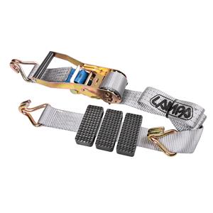 Car transporter ratchet tie down, double “J” hook - 3200 Kg - 5x250 cm