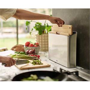 Joseph Joseph Folio Steel Bamboo 3-Piece Chopping Board Set - Steel