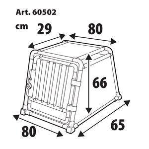 Uncategorised, Premium, aluminum alloy pet cage for passenger vehicles   Type 2   80 x 65 x H 66 cm, Lampa