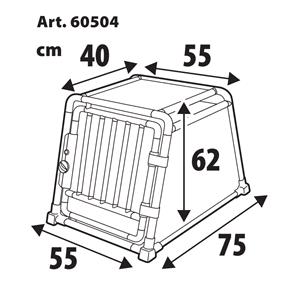 Uncategorised, Premium, aluminum alloy pet cage for passenger vehicles   Type 4   55 x 75 x H 62 cm, Lampa