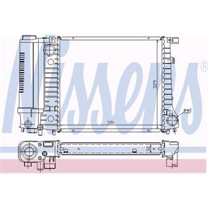 Radiators, Nissens Radiator   60729A, Nissens