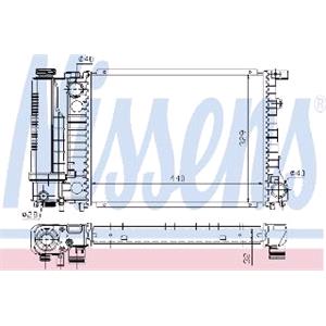 Radiators, Nissens Radiator   60735A, Nissens