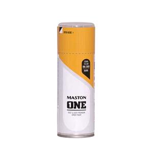 Interior Paint, MASTON ONE GLOSS SIGNAL YELLOW 400ML RAL1003, MASTON