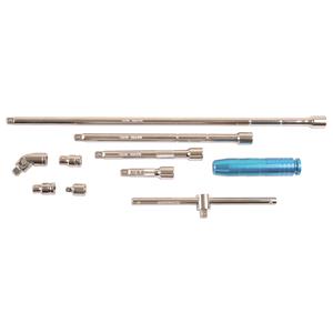 Breaker Bars and Torque Wrenches, EXTENSION BAR SET 10PC, LASER