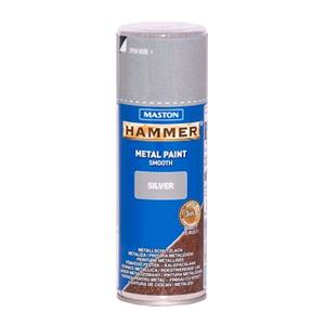 Paints, Maston Hammer Metal Paint   Smooth Silver   400ml Spray, MASTON